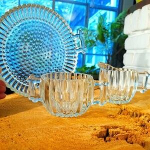1960 Mid Century Jeanette Hobnail Coffee Service